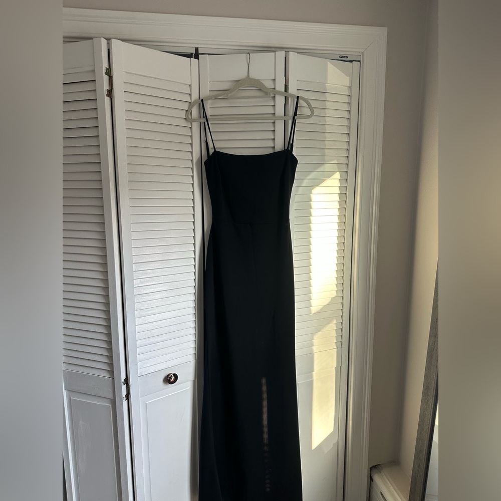 Windsor Black Spaghetti Strap Maxi Dress
